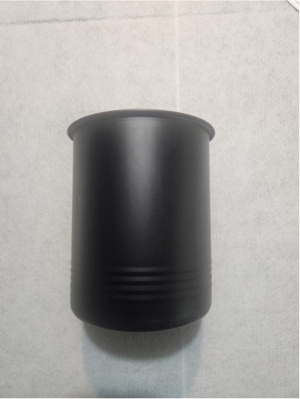 Mainstays Black Ribbed Kitchen Utensil Holder Decor 7in